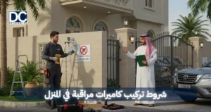 شروط تركيب كاميرات مراقبة في المنزل